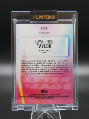 2024 Topps Signature Football Lawrence Taylor After Image Superfractor 1/1 (AI-19) – Rare 1 of 1 Card