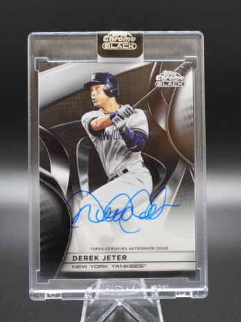 2025 Topps Black Baseball Derek Jeter On-Card Autograph (#CBA-DJ) – Encased Autographed Card